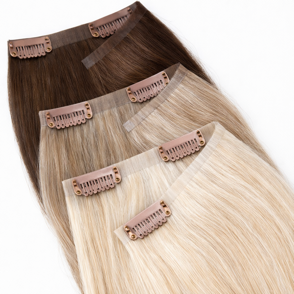 Clip ins - Russisches Echthaar (150 Gramm)